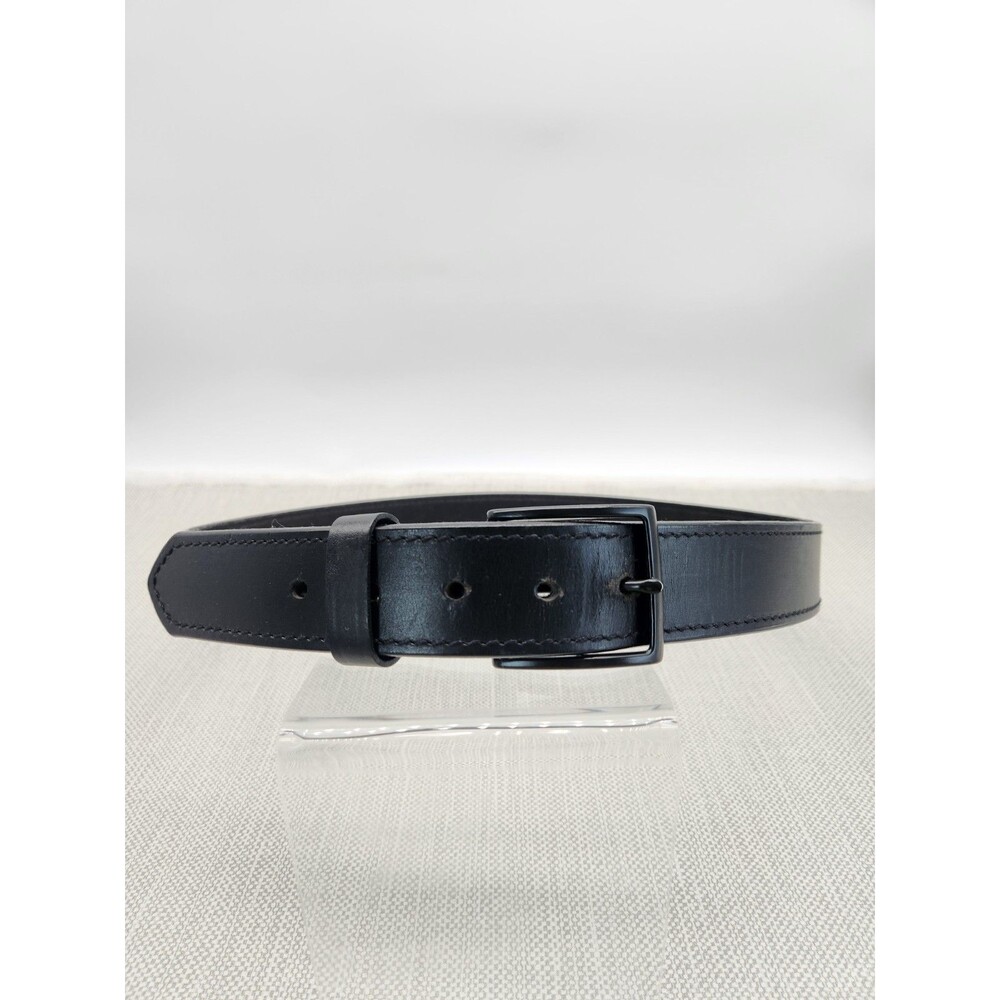 De Santis Size 42 Leather Belt Black E25 Holster Holder Sturdy Law Enforcement